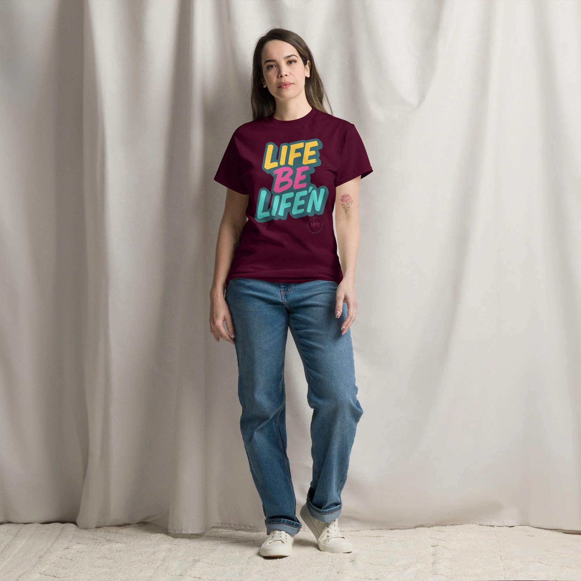 unisex-classic-tee-maroon-front-6922313c3868f.jpg