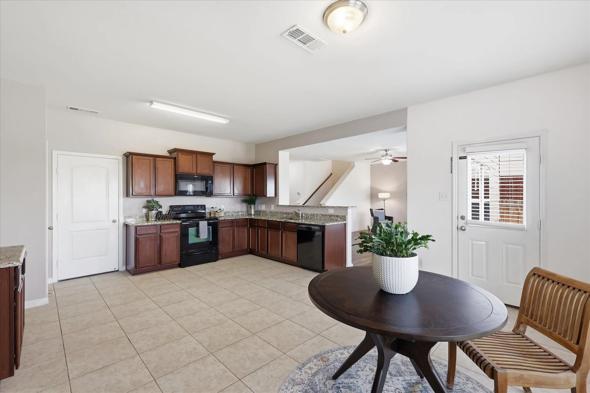 Oversized kitchen with a very large dining space