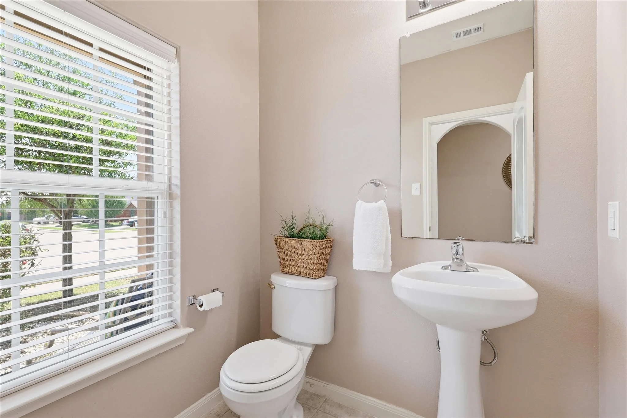 Downstairs half bath