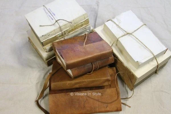 Leatherbound Sketch Pads &amp; Book Stacks