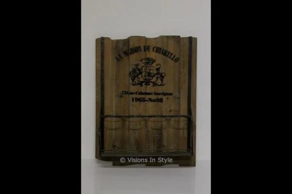 Rustic Wine Display Rack