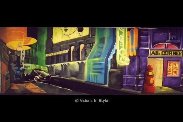 Blade Runner Street Backdrop 1