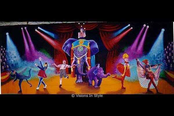 Circus Backdrop Elephant