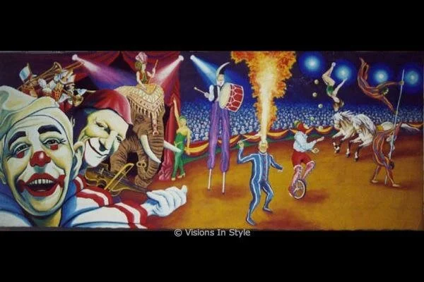 Circus Backdrop Fire Breather