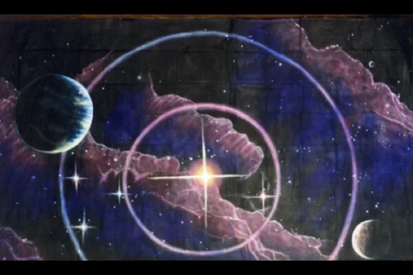 Space Earth Backdrop