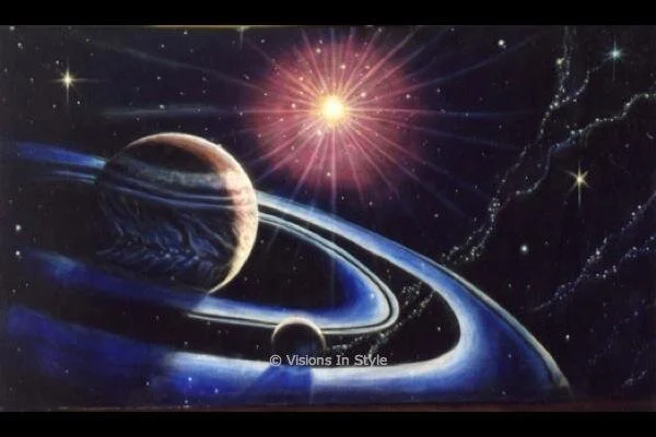 Space Saturn Backdrop