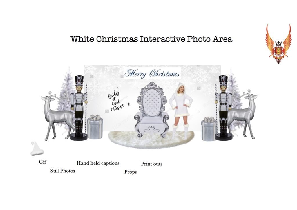 White Christmas Interactive Photo Area