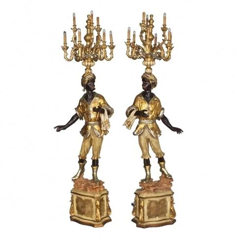 *Lifesize Blackmore Statues (left and right)