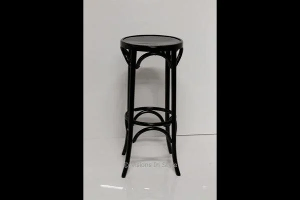 Bentwood High Bar Stool Black