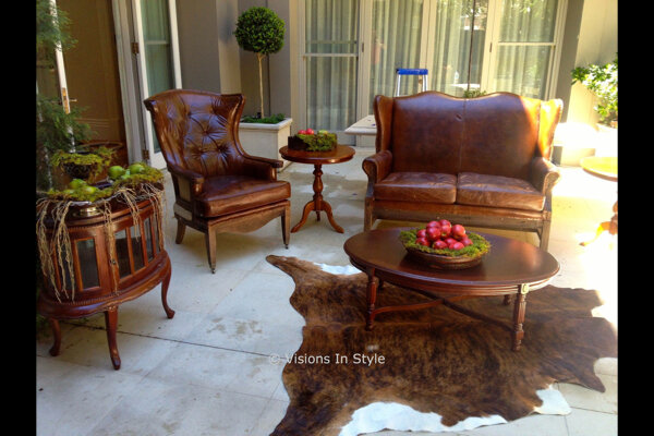 Colonial Rustic Seating Area