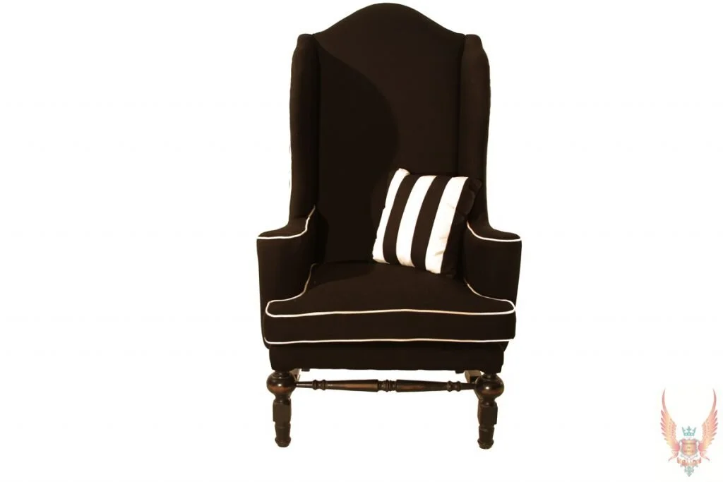 Grandfather Armchair With White Piping