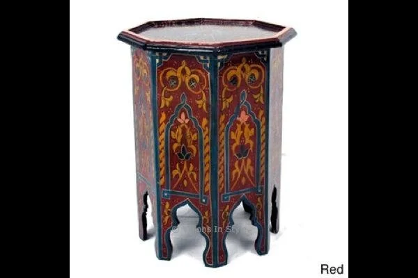 Indian Octagonal Decorative End Tables