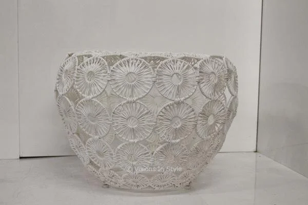 White Outdoor Synthetic Coffee Table