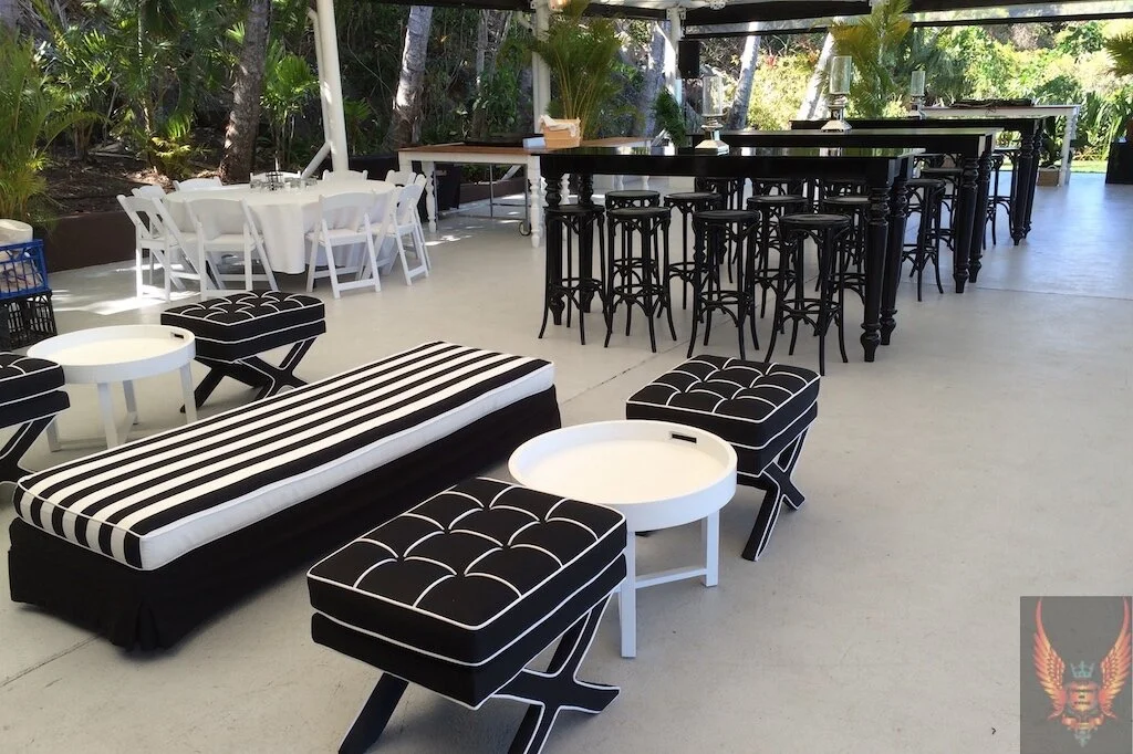 White Tray End Table