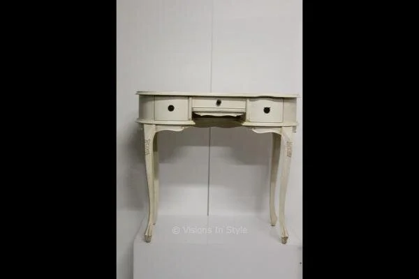 Whitewash Kidney Table