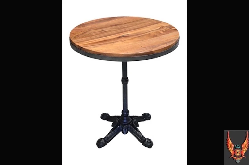 Wood Top Paris Cafe Table