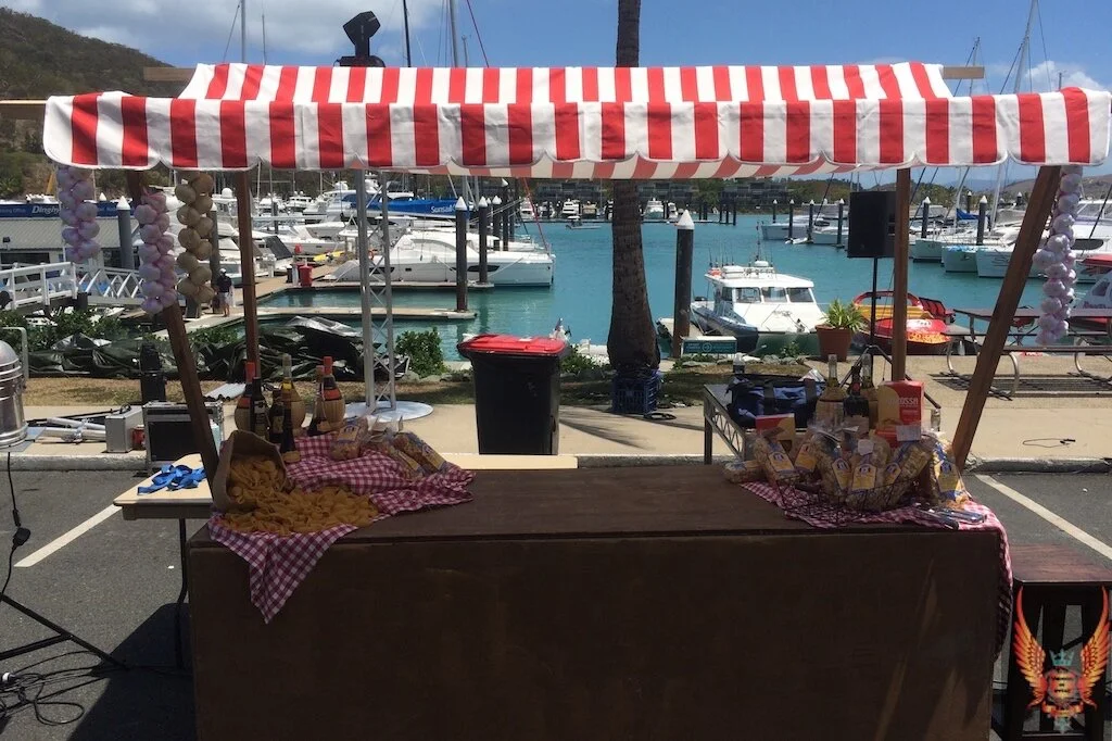 Italian Wooden Food Station