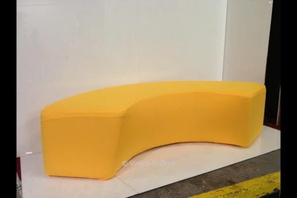 Yellow Lucky Strike Ottoman