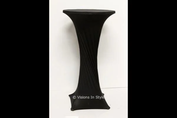 Black Lycra High Bar Table Cover (Assorted Colours)