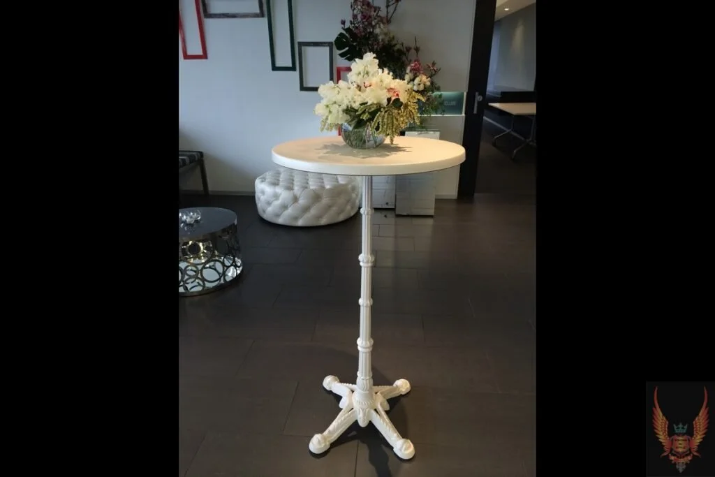 Paris High Bar Table White