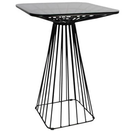 Wire High Black Bar Table