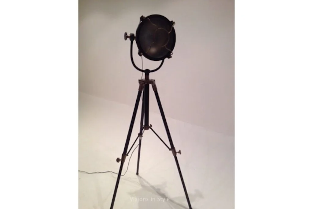 Brass Directional Tripod Lamp