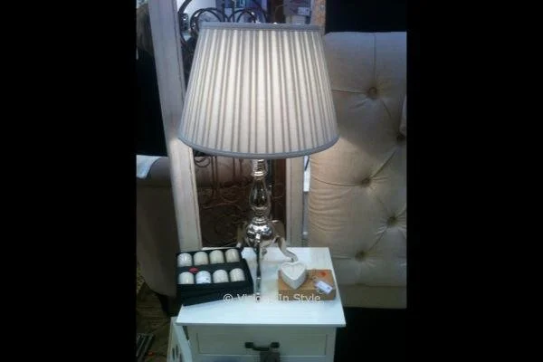 Hamptons Silver Lamp