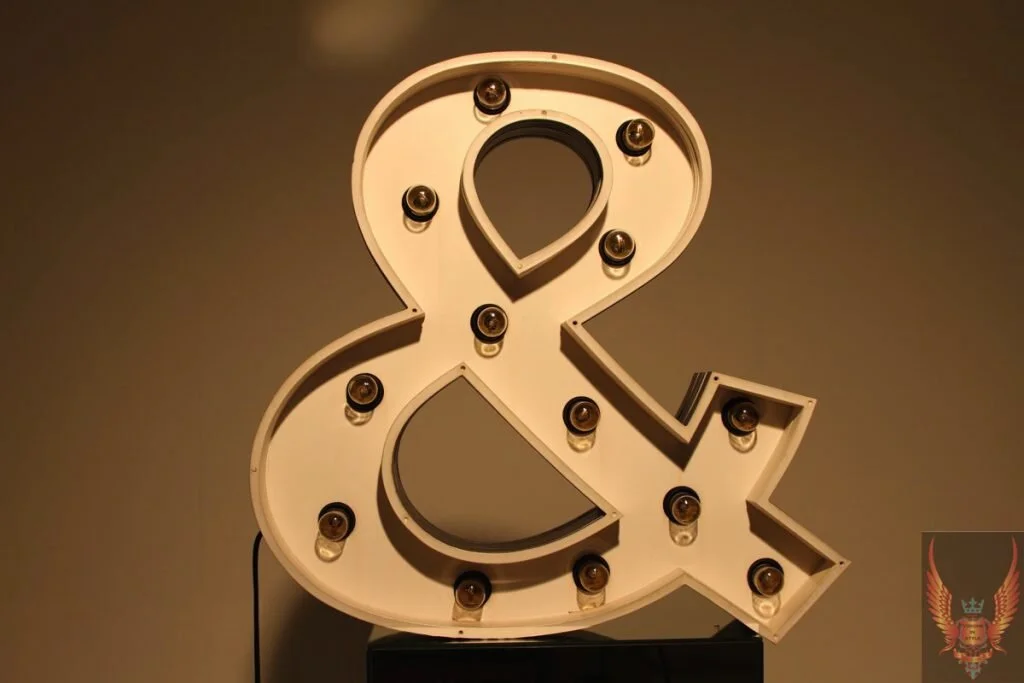 Letter Lamp “&amp;” Ampersand