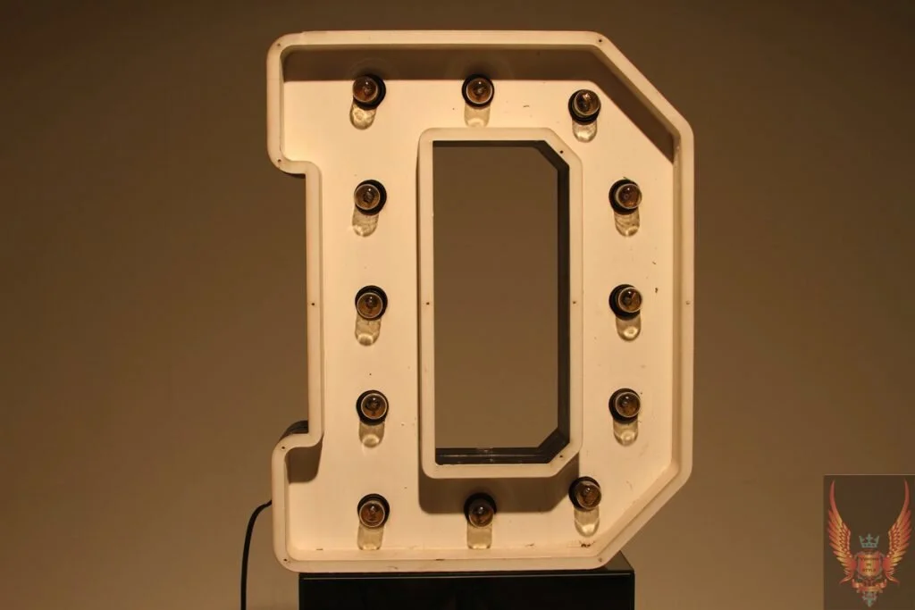Letter Lamp “D”