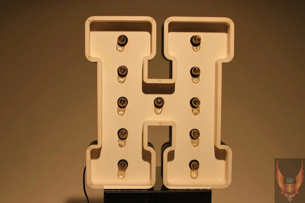 Letter Lamp “H”