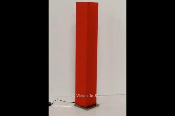 Red Fabric Floor Lamp