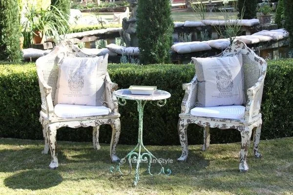 French Provincial Wooden Armchairs