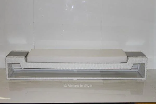 White Outdoor Synthetic Gallery Beds