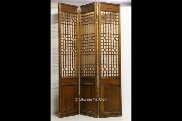Antique Chinese Folding Screen