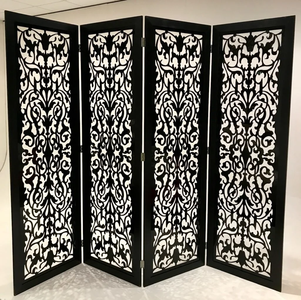 Black Acrylic Laser-Cut Screen