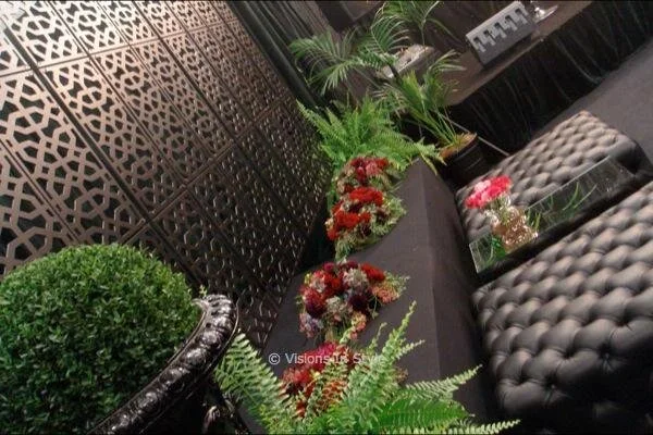 Black Laser Cut Hanging Screen