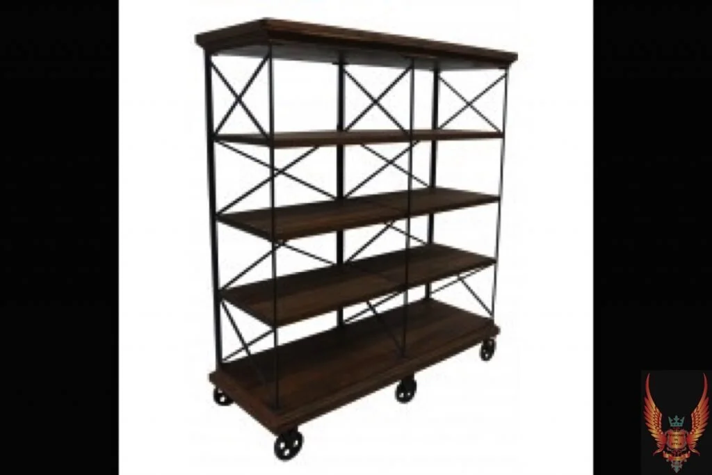 Rustic Shelves on Wheels