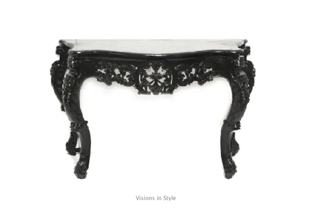 Black Vintage Console Table