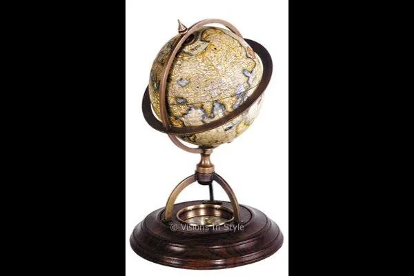 Globe With Compass Stand