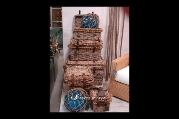 Nautical Cane Baskets