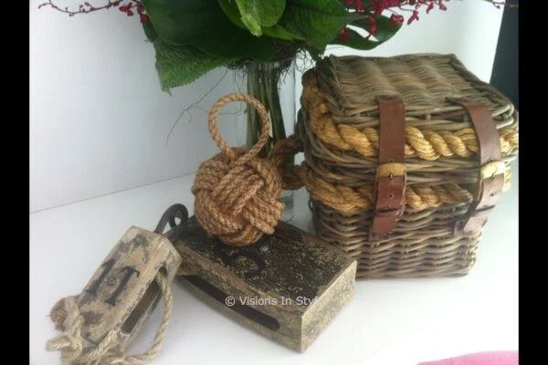 Nautical Basket and Assorted Props