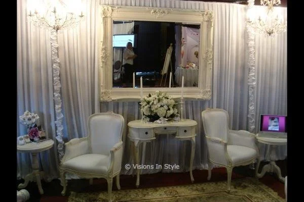 White French Provincial Framed Mirror