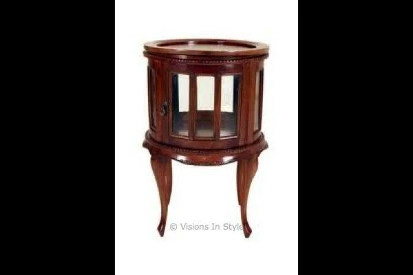 Mahogany Drink Cabinet Round