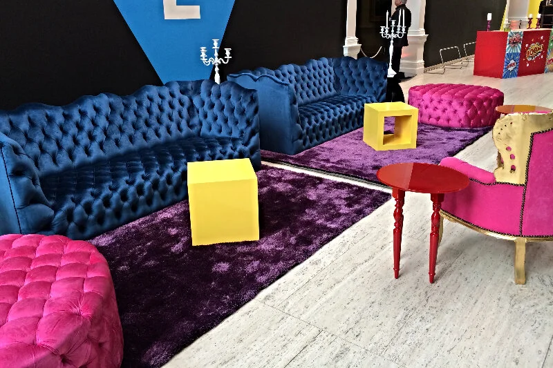 Coco 3 Seater Couch Blue