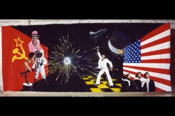 1970s Space Race Backdrop