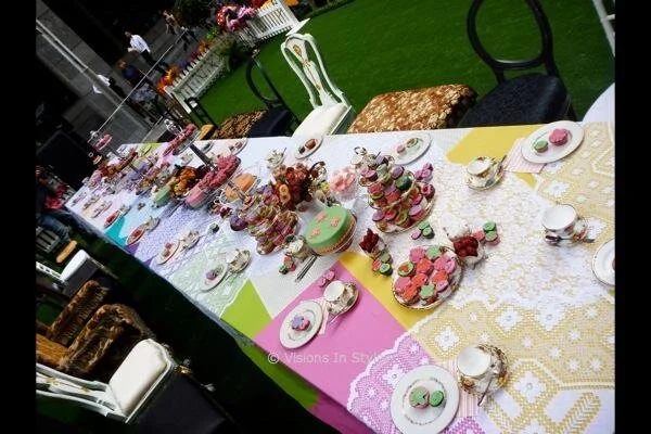 Mad Hatter Tea Party Table Cloth