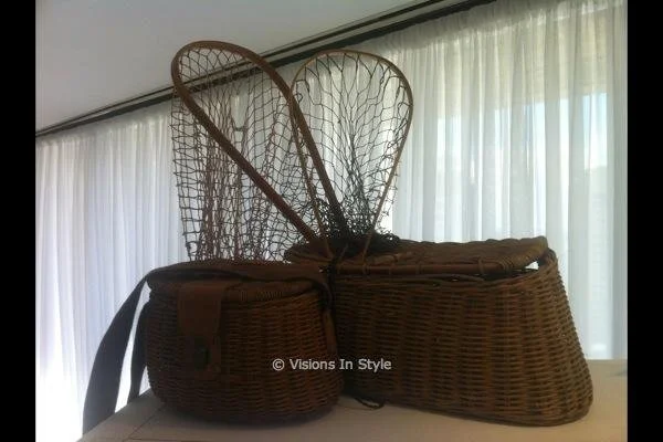Antique Fisherman Nets and Baskets