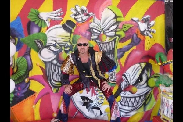 Circus Evil Clown Backdrop
