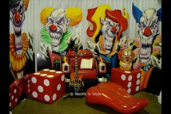 Evil Clown Cutouts