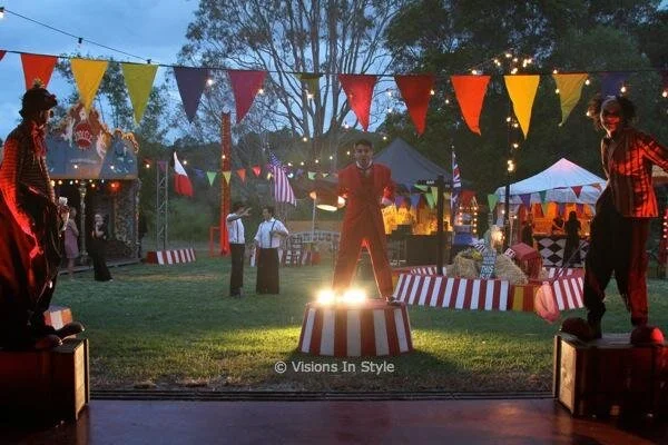 Rustic Outdoor Circus Setting